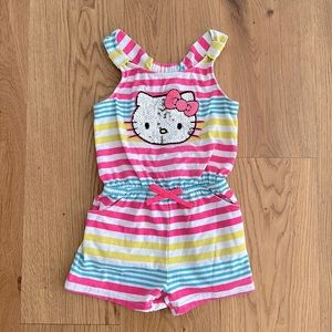 Hello Kitty Striped Romper